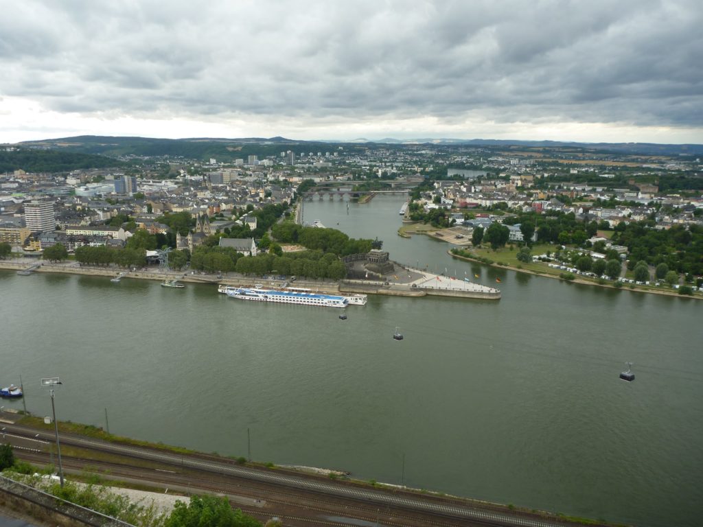 Koblenz Sicht vom Ehrenbreitstein